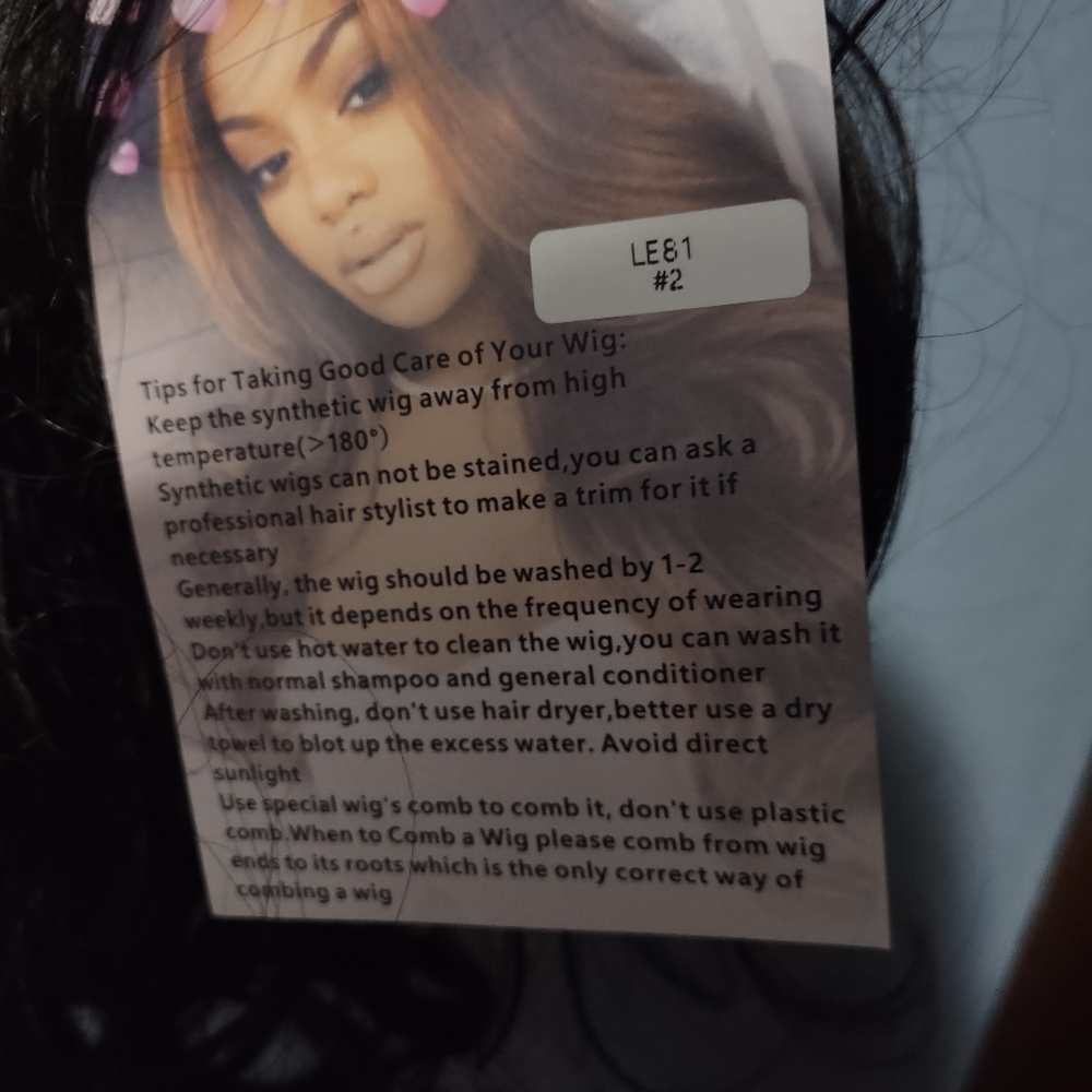 Kalyss New Unworn Dark Brown Wavy Premium Hair Wig W/Bangs 20"